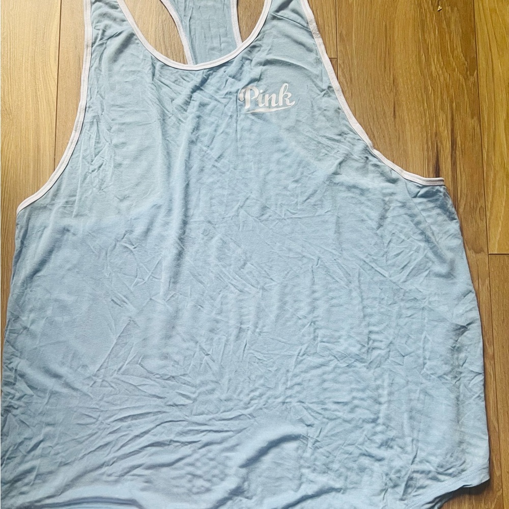 Light Blue PINK Super Soft Tank Top